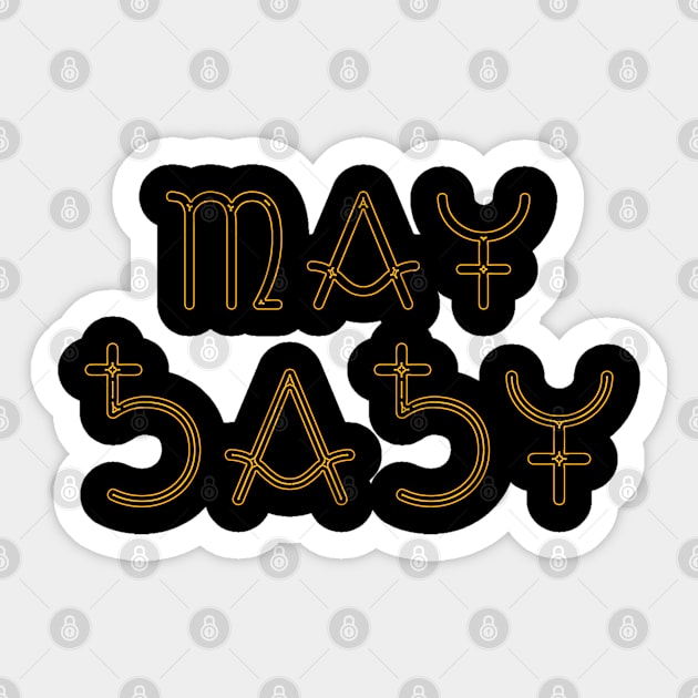 Month of May Sticker by Zodiac Syndicate